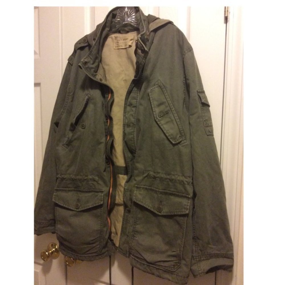 Lucky Brand Green Cargo Field Jacket